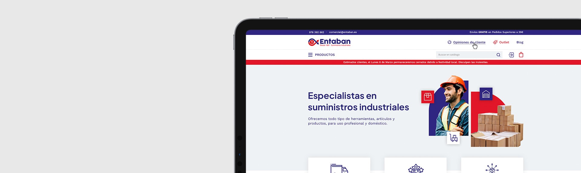 Entaban muestra web