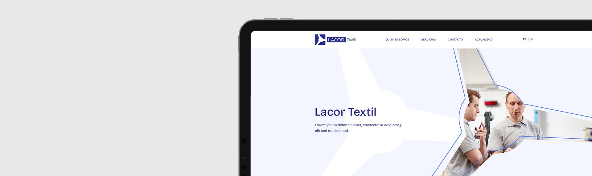 Lacor Textil muestra web