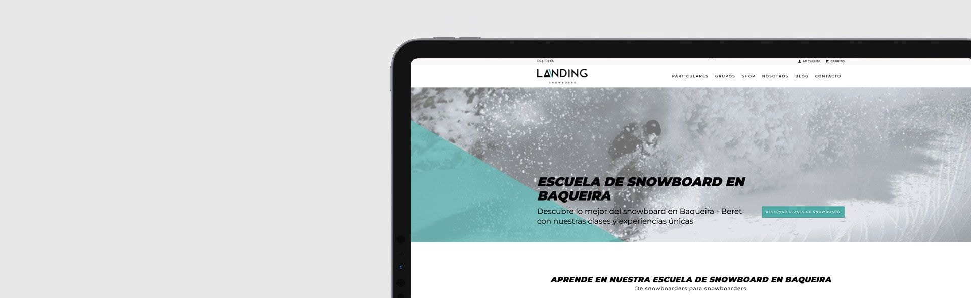 Proyecto Landing Snowboard